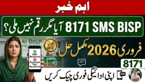 BISP 8171 Payment Not Received After SMS – February 2026 Solution