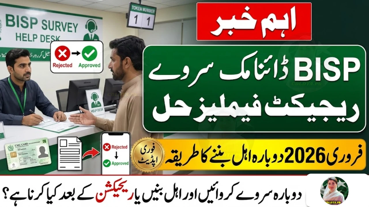 BISP Dynamic Survey Rejected Families Solution February 2026