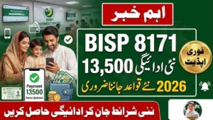 Rs. 13,500 BISP 8171 Payment 2026 – New Rules Every Family Must Know