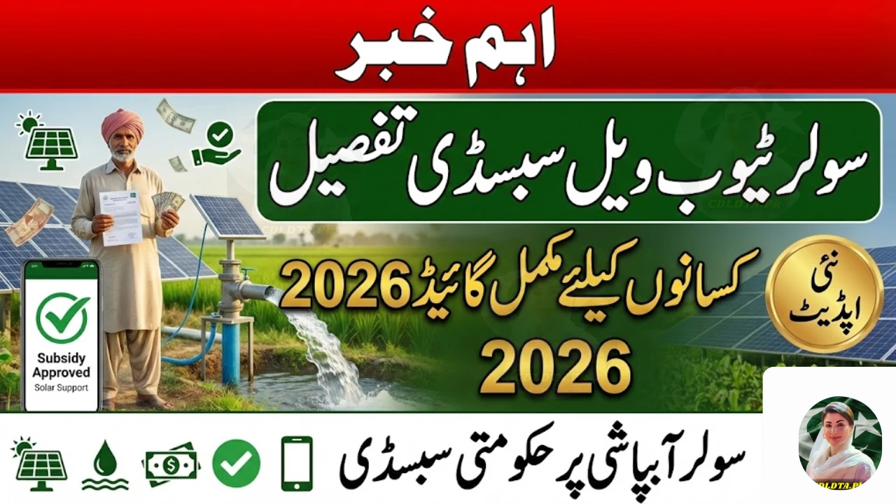 CM Solar Tubewell Subsidy Details February 2026 – Complete Farmer Guide