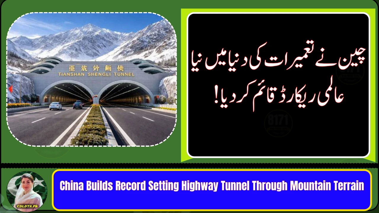China Builds Record Setting Highway Tunnel Through Mountain Terrain